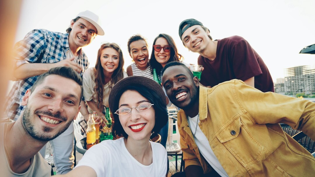 group at social event