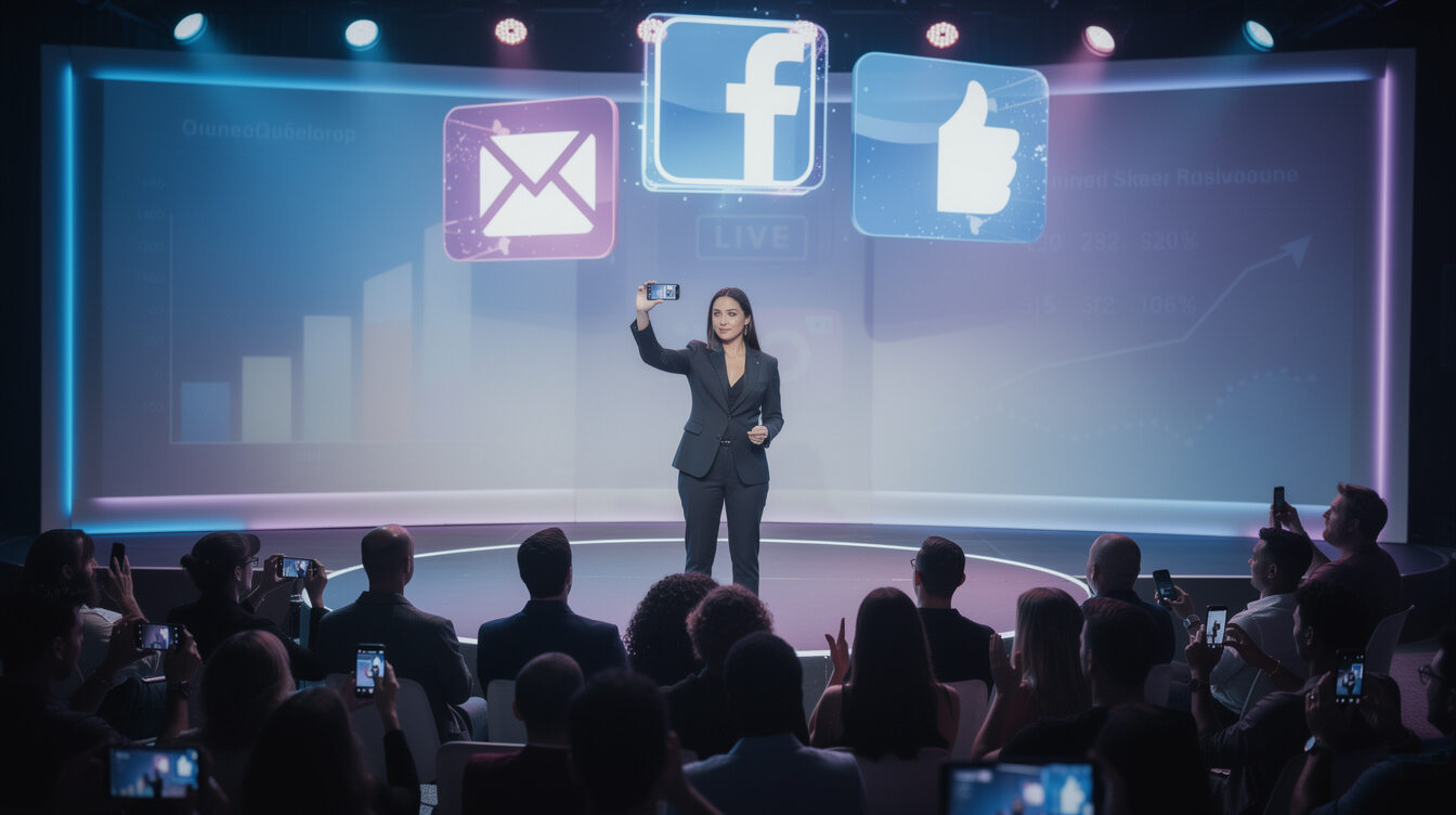celebrity on social media stage
