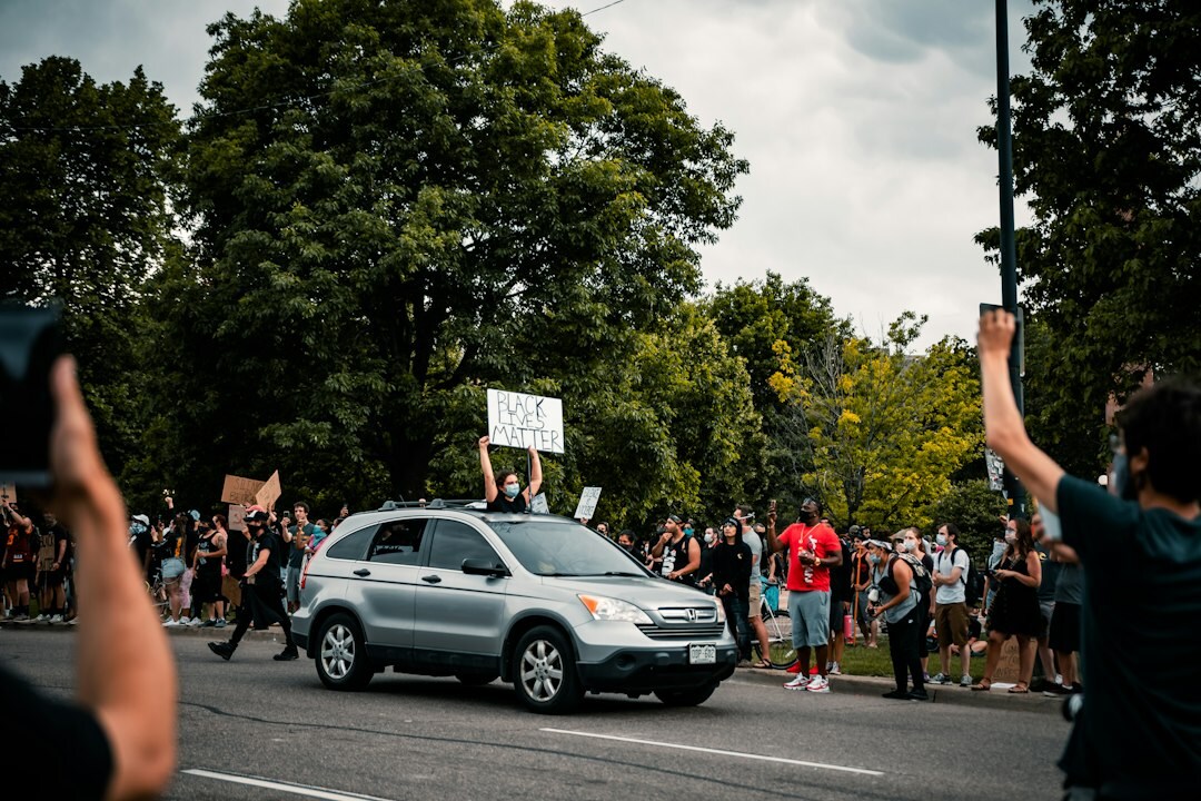 influencer at rally